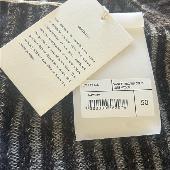 Our Legacy Brown Zip-Up Sweater NWT Fall 2025 - Picture 6 of 8